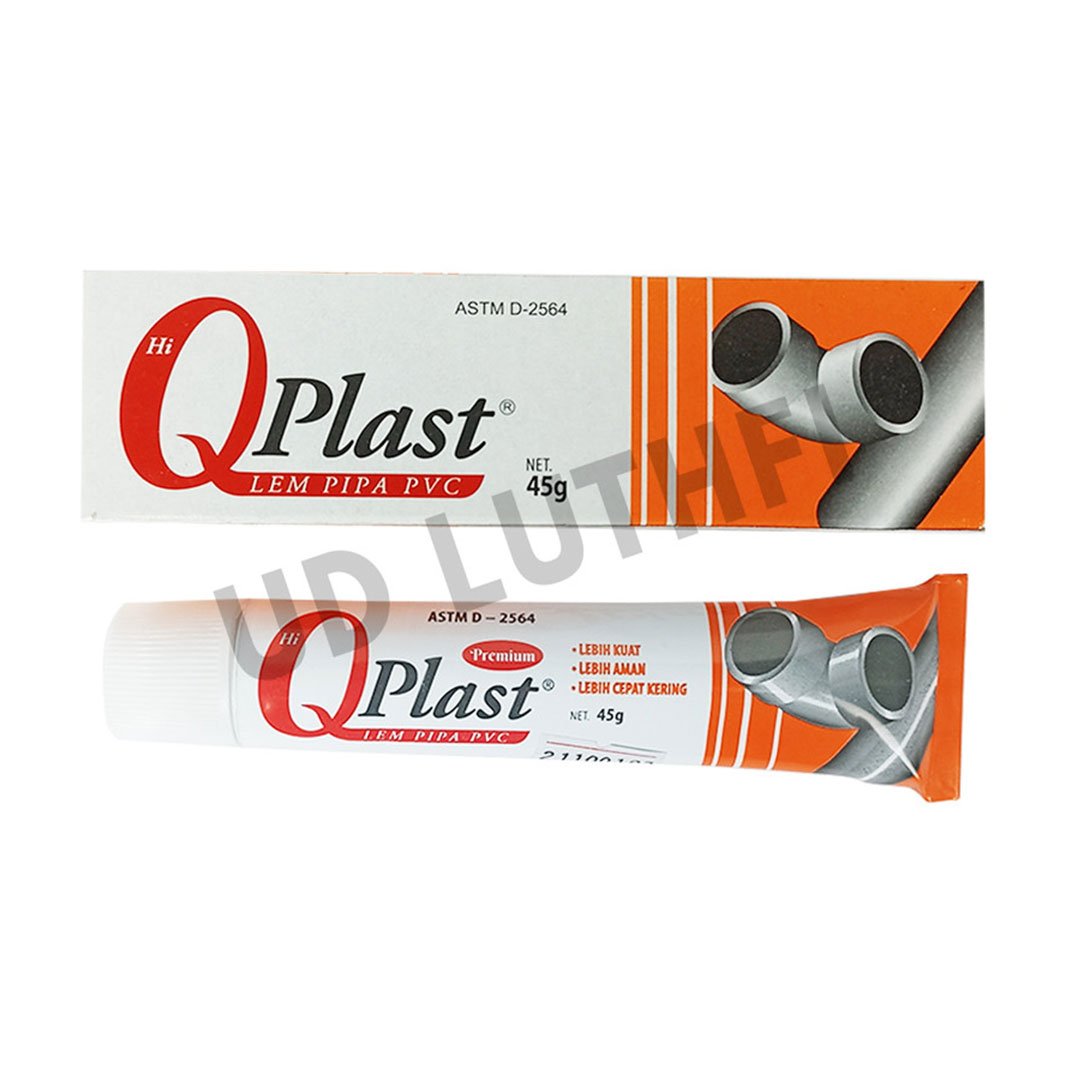 Lem Pipa PVC High Quality QPlast / Lem Pralon / Paralon 45g