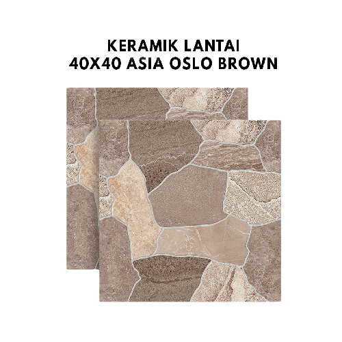 Keramik Lantai 40x40 Asia Oslo Brown A