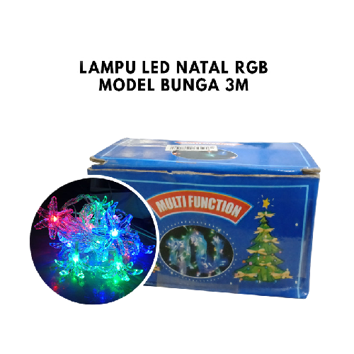 Lampu TMBLR Led/Lampu Natal/Lampu Hias Bunga RGB 3 Meter